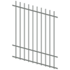 ProtectorAl 0350-1200W x 1500H Palladium Silver Radiator Pool Fence Panel Raked Up to 15º