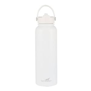 Sprinkler Bella Sipper Insulated Drink Bottle Keeps Drinks Cold 12hr 1L White