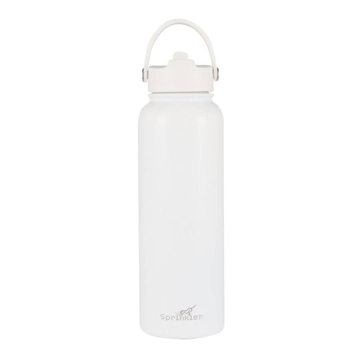 Sprinkler Bella Sipper Insulated Drink Bottle Keeps Drinks Cold 12hr 1L White