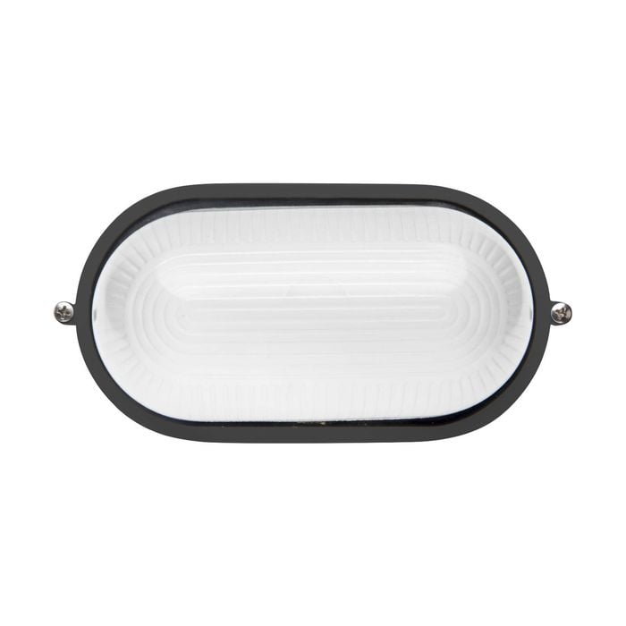 Brilliant 9W LED Black Davis Bunker Light