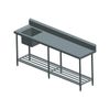 SSB6-2400L/A Single Left Sink Bench with Pot Undershelf