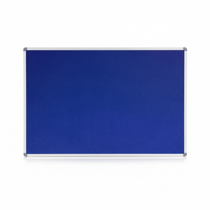 Corporate Felt Pinboard Aluminium Frame 900x600mm Blue