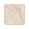 Nord Deco Wooden Coaster Kitchen Decor 10x10cm - Fern