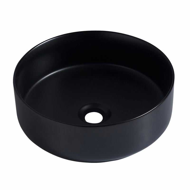 Resonance Matte Black Round Above Counter Basin