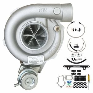 Billet Gt3576r Turbo+oil Feed+return+water Line+bracket Kit For Ford Falcon Fg Xr6 / G6 / G6e Barra 4.0l
