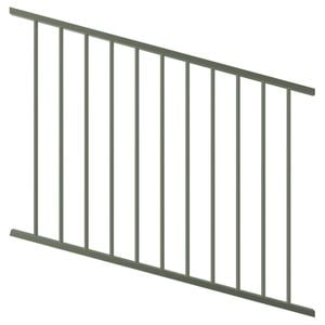 ProtectorAl 350-1200 x 900mm Pale Eucalypt Raked Up to 15º Flat Top Garden Fence Panel