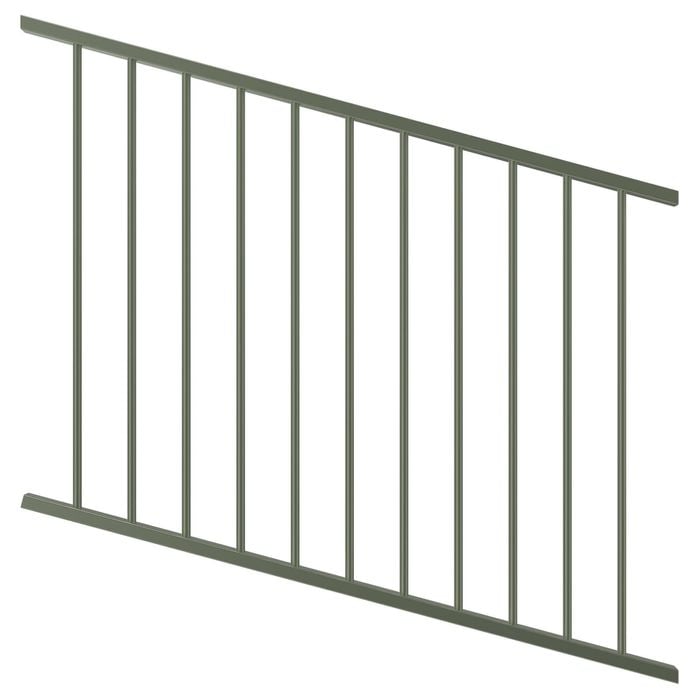 ProtectorAl 350-1200 x 900mm Pale Eucalypt Raked Up to 15º Flat Top Garden Fence Panel