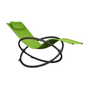 Orbital Steel Lounger - Green Apple