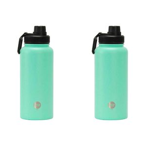 2pk Annabel Trends Watermate 950ml Stainless Steel Bottle Mint