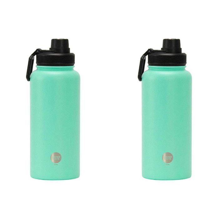 2pk Annabel Trends Watermate 950ml Stainless Steel Bottle Mint