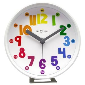 NeXtime Sophia 12.5x13cm Plastic Alarm Clock Analogue w/ Night Light