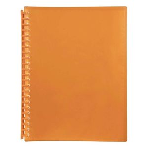 Marbig Refillable Display Book A4 (Translucent) (Orange)