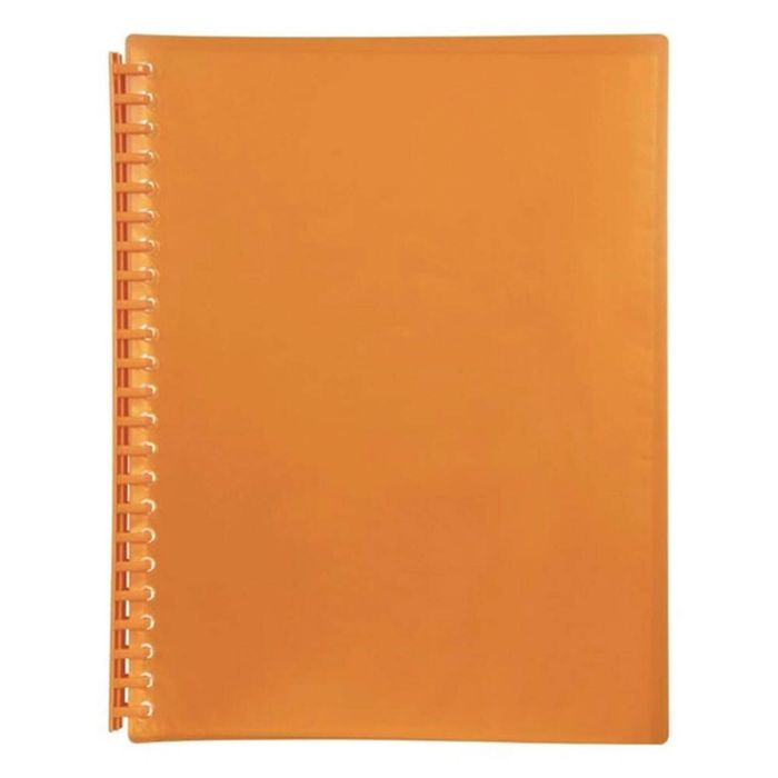 Marbig Refillable Display Book A4 (Translucent) (Orange)
