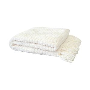 Bambury Asha Throw - White