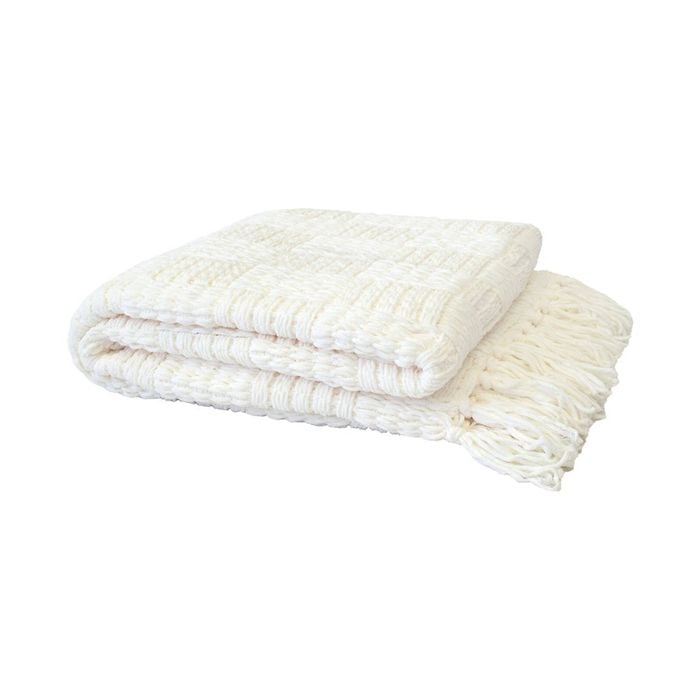 Bambury Asha Throw - White
