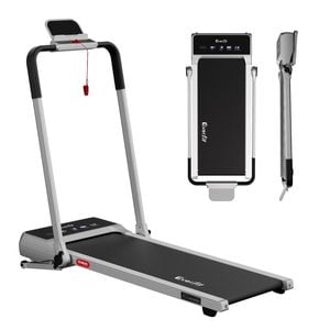 Everfit 3 in 1 Walking Pad Treadmill 20% Auto Incline Under Desk Foldable for Home 40cm Belt Silver