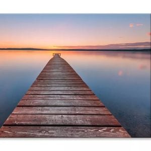 Old Wooden Pier at Sunset  Print 100% Australian Made 90 x 60cm  (Stretched)