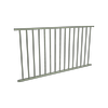 ProtectorAl 901  1799 x 950mm Pale Eucalypt Aluminium Flat Top Round Picket Balustrade Panel