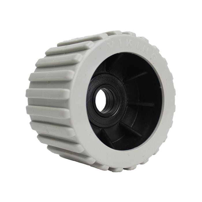 Sunrise Wobble Ribbed Roller 3" 20mm Bore  - Grey - Wr3rg
