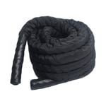 15m Battle Rope 38mm Dia Black Encased With Moulding