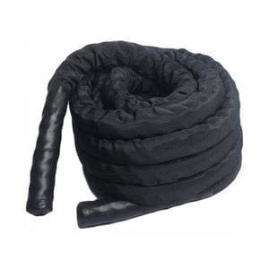 15m Battle Rope 38mm Dia Black Encased With Moulding
