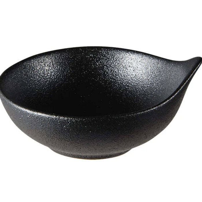 Maxwell & Williams Caviar Black Handled Sauce Bowl 10x4.5cm Porcelain