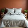 Royal Comfort Bamboo Blended Sheet & Pillowcase Set 1000tc Ultra Soft Light Grey King