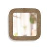 Rayell 37cm Jute Wall Mirror Gris Home Decor - Natural
