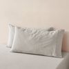 Dreamaker Jersey Luxe 100% Cotton King Pillowcase Twin Pack Oatmeal