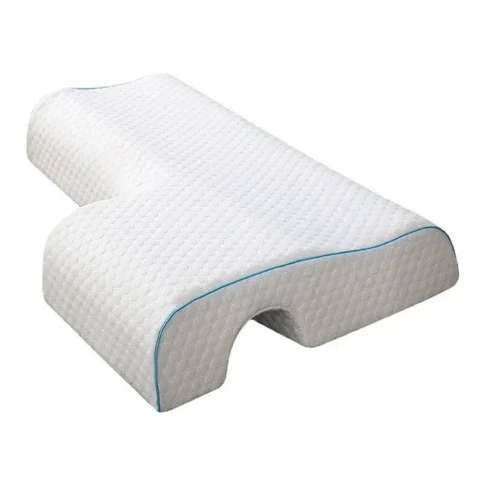 NNEOBA Orthopedic Memory Foam Side Sleeper Pillow Cervical Support White
