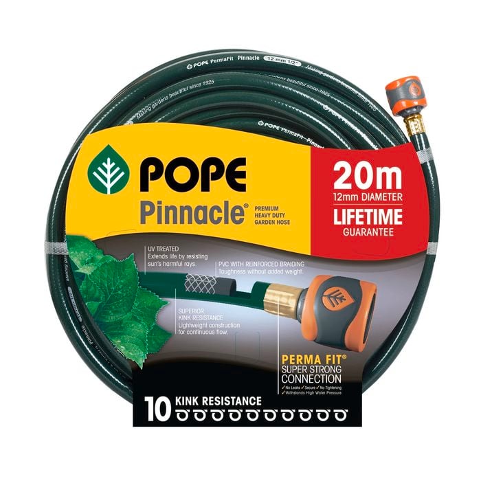 Pope 12mm x 20m Tap Ready Pinnacle Garden Hose