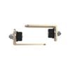 ProtectorAl 38 x 25mm Primrose Steel Gudgeon Hinge - 2 Pack
