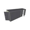 Build-A-Shed 1.2 x 5.2 x 2.0m Skillion Single Hinged Side Door Shed - Grey
