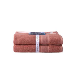 2PK Ultimate Alanya Turkish Cotton Bath Towel 550Gsm Highly Absorbant Clay