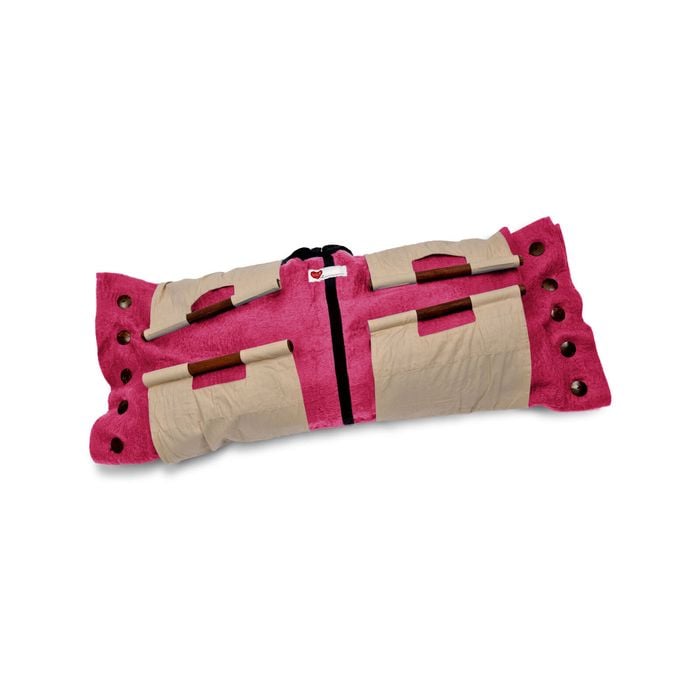 Sweet Goodbye COCOON - Soft Pet Casket - Burial & Cremation Ceremony Kit (Premium Wool) | Pink, XL