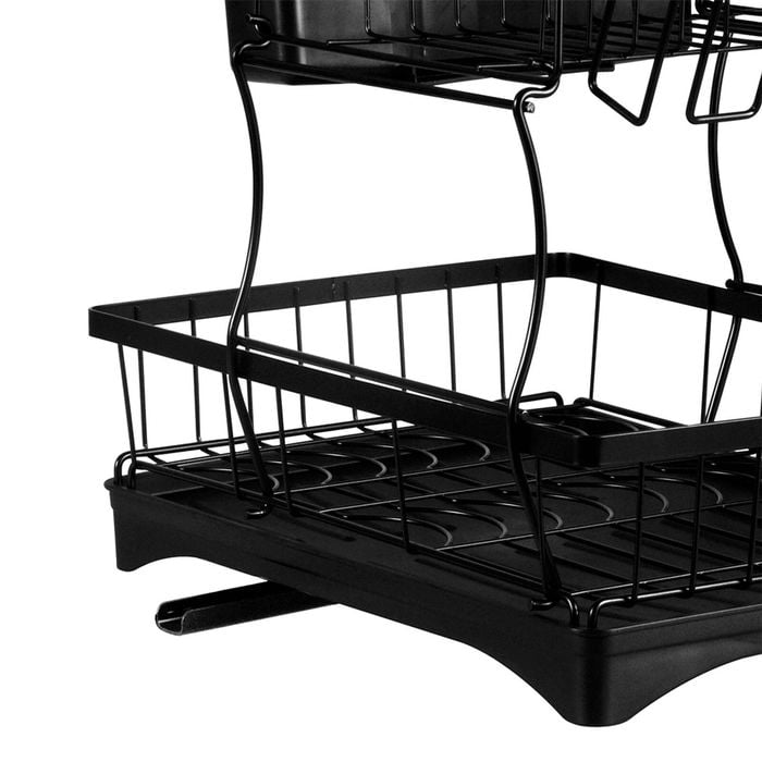 TOQUE Dish Drainer Drying Rack 2 Tiers with Cup Holder - Bunnings Australia