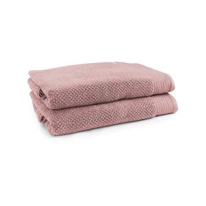 2pc Onkaparinga 90x167cm Avalon Bath Sheet 550GSM Dusty Primrose