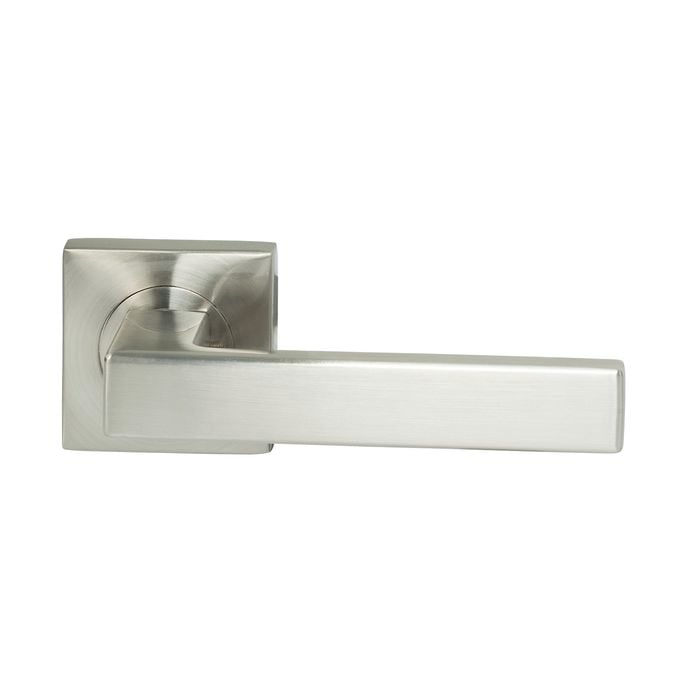Miles Nelson Satin Nickel Verona Square Rosette Passage Set