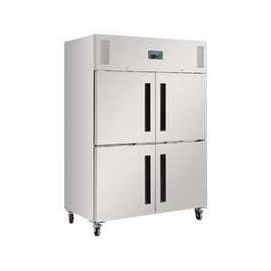 Polar G-series 2 Stable Door Upright Fridge Stainless Steel - Commercial Solid Door Upright Fridges (dl709-a)