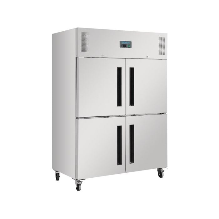 Polar G-series 2 Stable Door Upright Fridge Stainless Steel - Commercial Solid Door Upright Fridges (dl709-a)