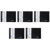 5x Jasart Voyager A5 Watercolour Journal W/ Band Writing Stationery 200gsm Black