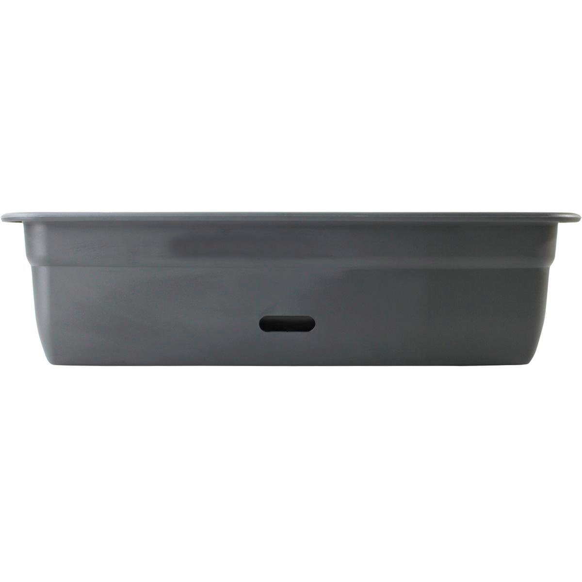 HomeLeisure 600mm Charcoal WaterSaver Contemporary Rectangular Planter ...