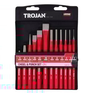 Trojan 12 Piece Chisel And Punch Set