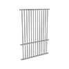 ProtectorAl 350 - 1200 x 1800mm Palladium Silver Aluminium Flat Top Pool Fence Panel With Mid Rail