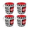 4x Nostalgic-art Ceramic Coffee Mug Genius At Work Retro Print 330ml