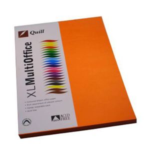 Quill Multioffice Paper 100pk 80gsm (A4) (Orange)