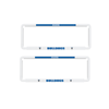 2x OFFICIAL NRL Canterbury Bulldogs Car Number Plate Frame Cover Surround NEW Logo