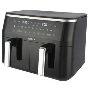 TODO 2400W 9L Air Fryer Cooker Dual Basket Non Stick