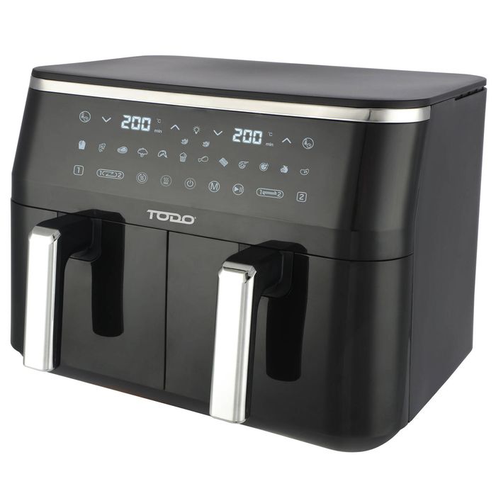 TODO 2400W 9L Air Fryer Cooker Dual Basket Non Stick