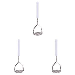 3PK Appetito Stainless Steel Mini Masher White Home Kitchen Cooking